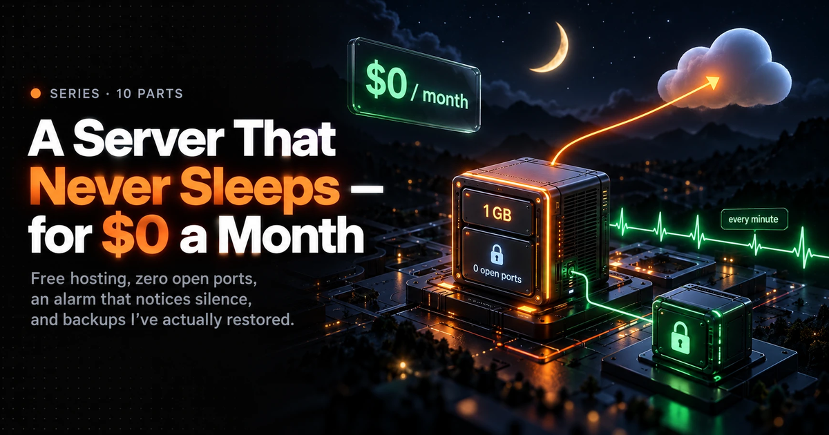 A server that never sleeps, for $0 a month